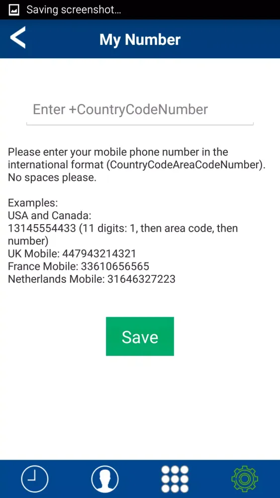 Captures d'écran de ICL Dialer