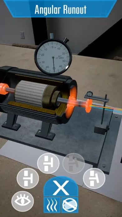 Tangkapan skrin SAIT Shaft Alignment AR
