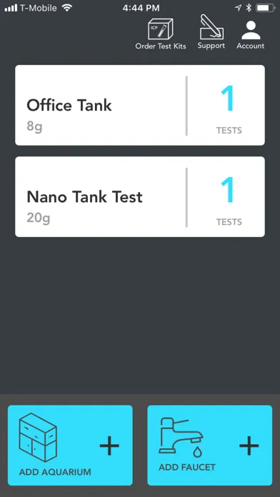 Zrzuty ekranu ICP Analysis Water Test