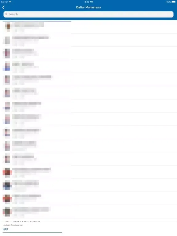 Zrzuty ekranu myITS Dosen iPad 