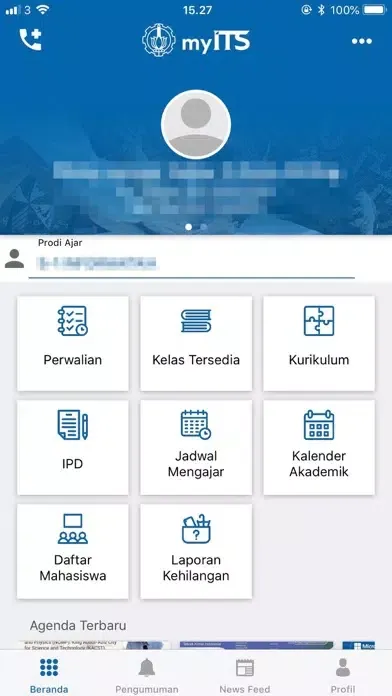 Zrzuty ekranu myITS Dosen
