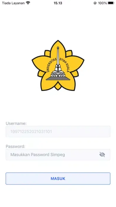 ภาพหน้าจอของ Aplikasi Presensi Pegawai USK