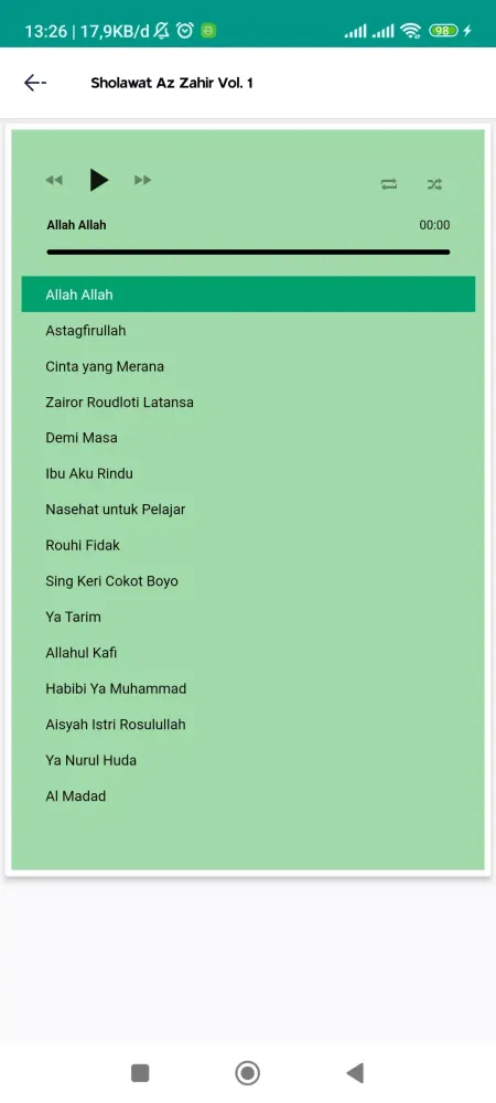 Capturas de pantalla de Sholawat Az Zahir Mania
