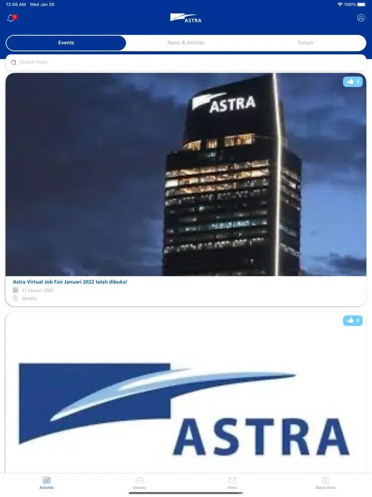 Captures d'écran de Astra Career iPad 