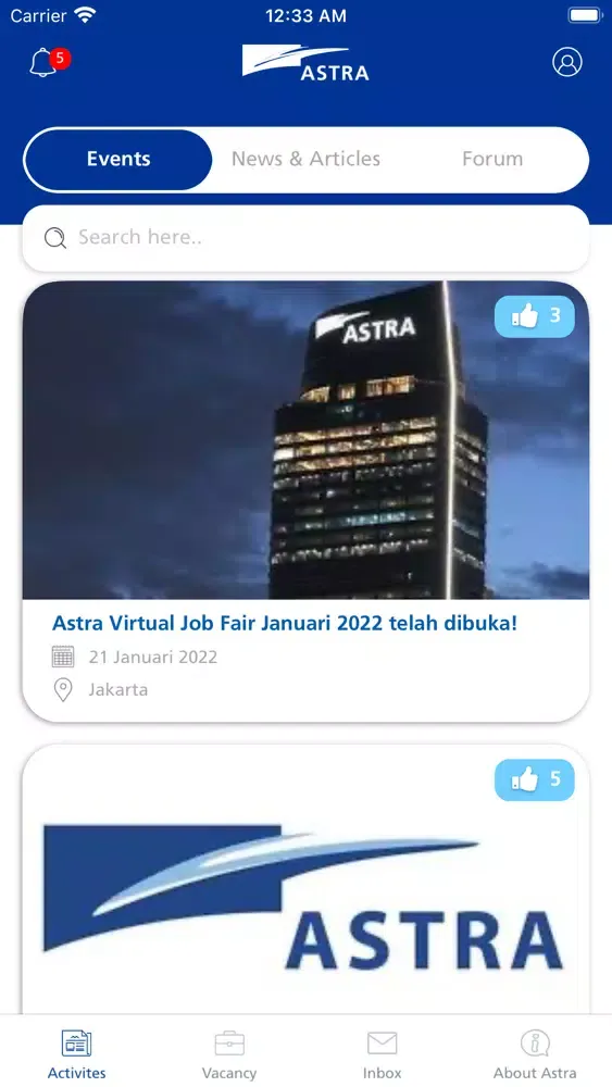 Captures d'écran de Astra Career