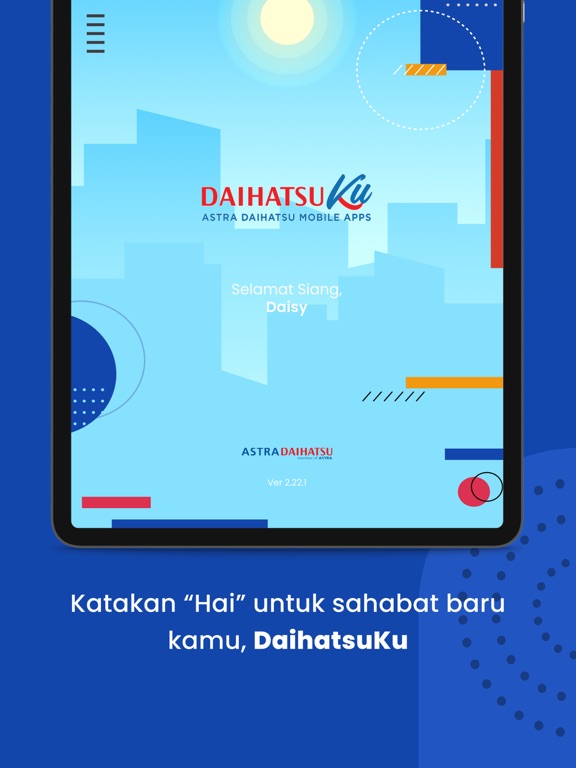 Capturas de tela do DaihatsuKu iPad 