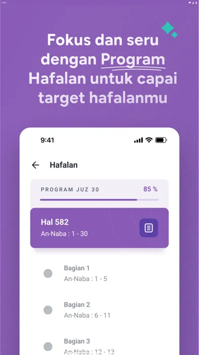 Qur'an Hifz by Dzikra سکرین شاٹس