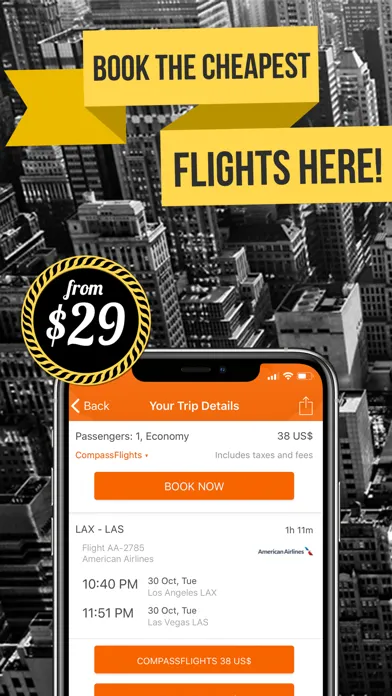 Captures d'écran de AirJet: Flight & Hotel Finder