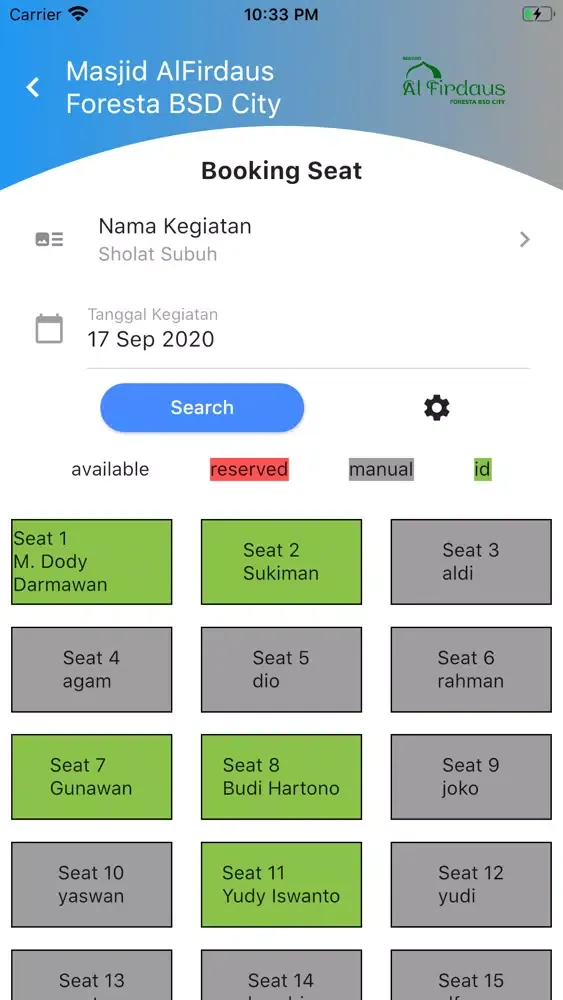 Tangkapan skrin AlFirdaus Foresta