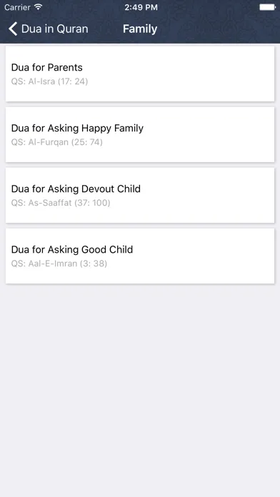 Screenshot di Dua in Quran: Dua for Your Daily Zikr
