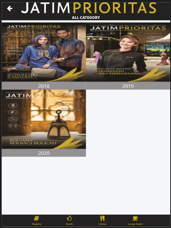 Zrzuty ekranu e-Jatim Prioritas iPad 