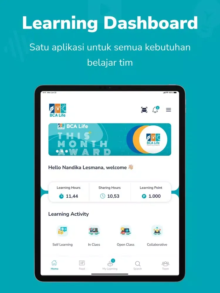 Zrzuty ekranu BCA Life Mylearning Academy iPad 