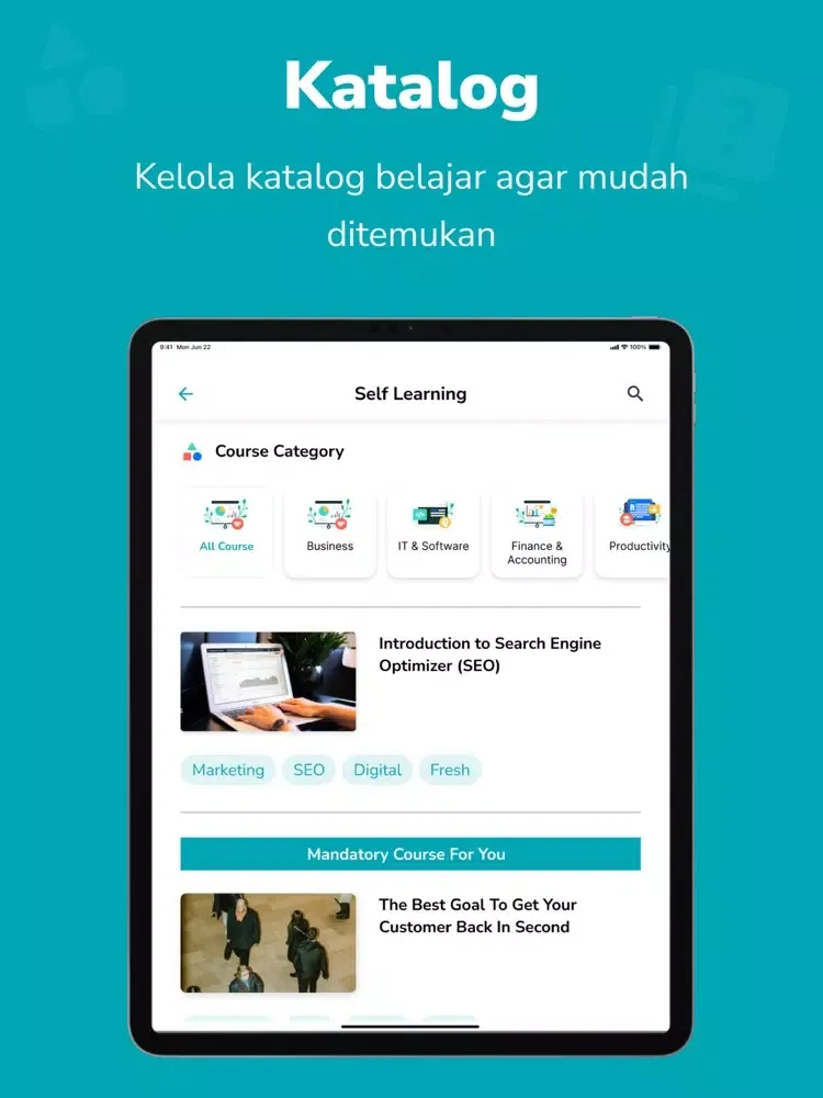 Zrzuty ekranu BCA Life Mylearning Academy iPad 