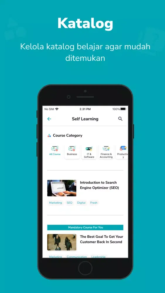 Zrzuty ekranu BCA Life Mylearning Academy
