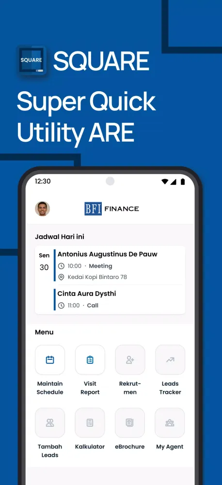 Screenshot di SQUARE