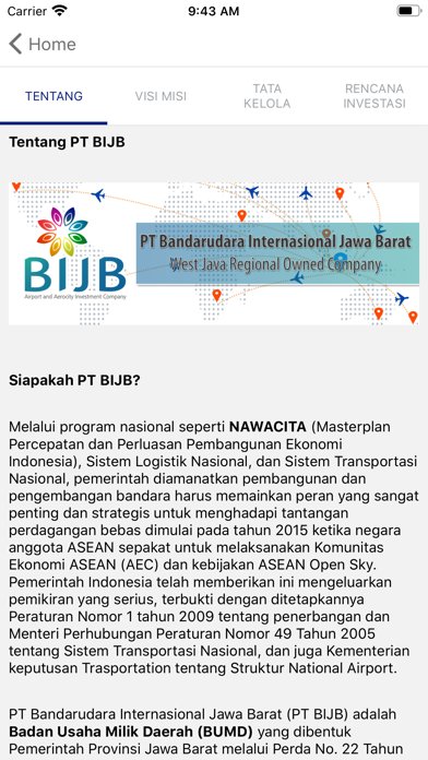 Tangkapan skrin BIJB MOBILE