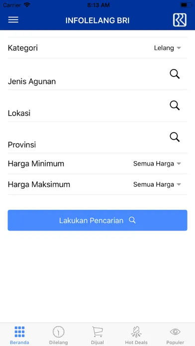 Info Lelang BRI应用截图