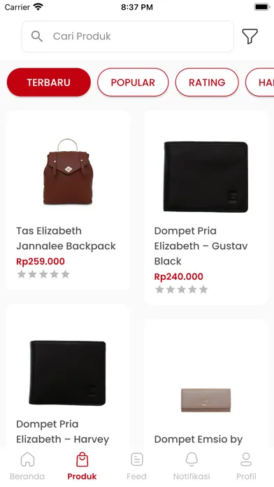 Capturas de tela do Elizabeth Mobile App