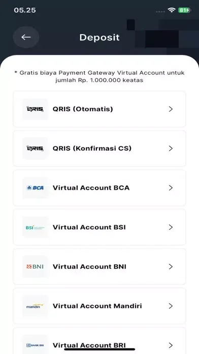 Ảnh chụp màn hình của Gadai Syariah Indonesia