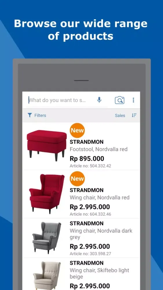 Capturas de pantalla de IKEA Indonesia