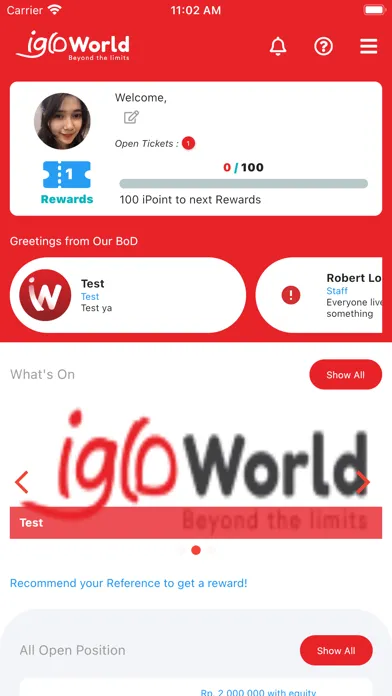 Ảnh chụp màn hình của iGLO World