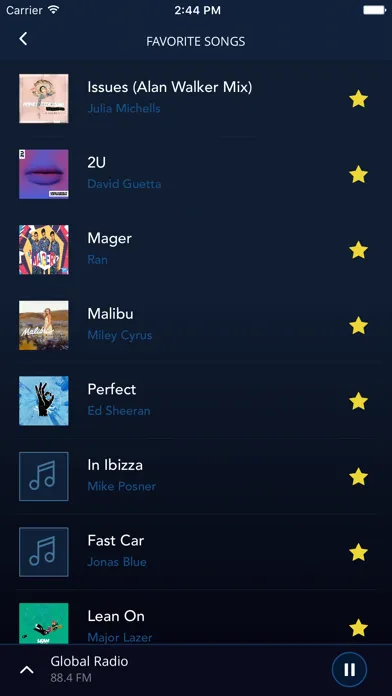Global Radio سکرین شاٹس