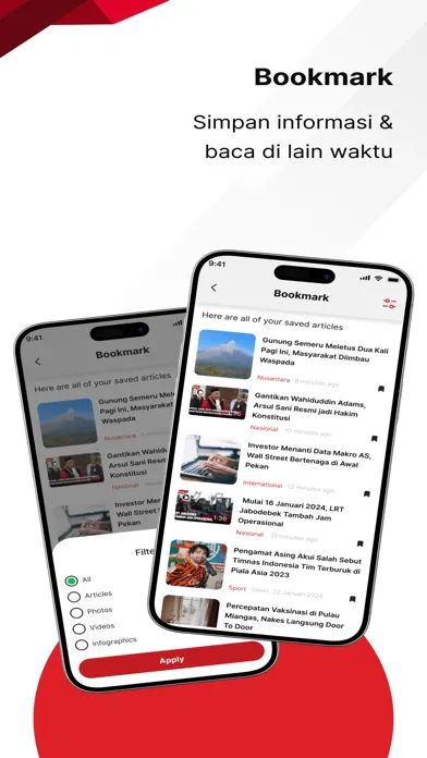 Captures d'écran de iNews.id