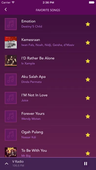 V Radio Screenshots