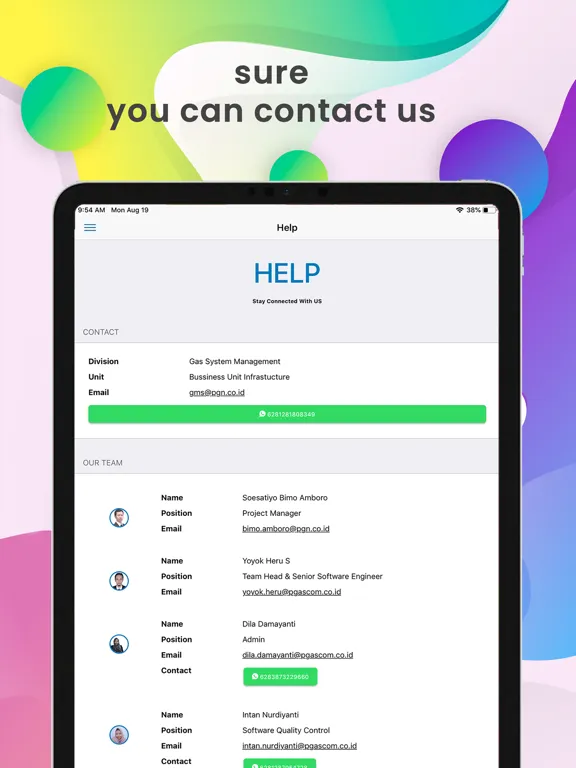 SIPGAS Mobile iPad  Ekran Görüntüleri