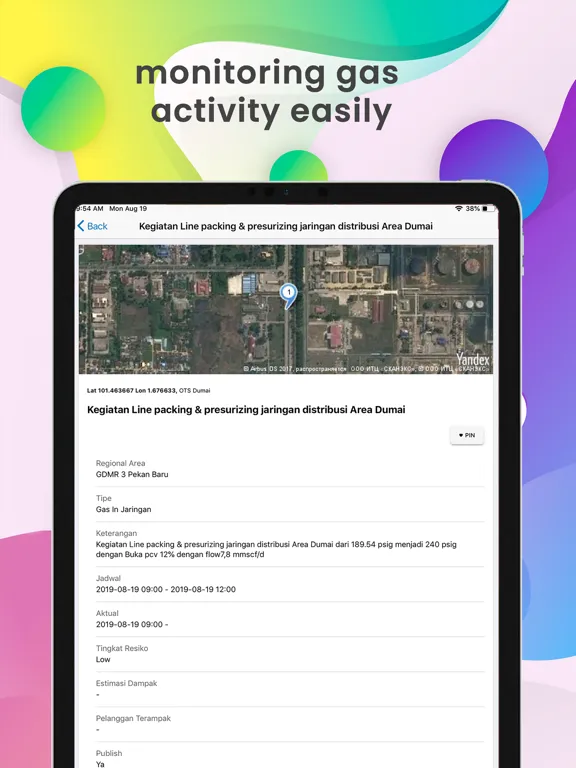 SIPGAS Mobile iPad  Ekran Görüntüleri