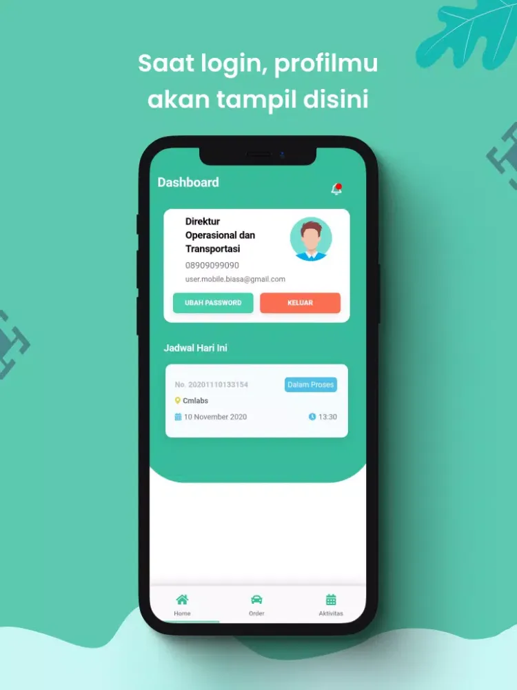 Timah Fleet Management System Screenshots