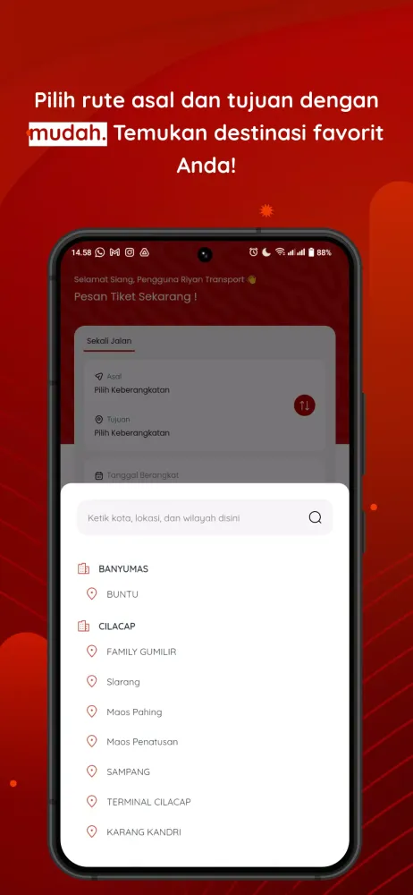 Screenshot di Riyan Transport