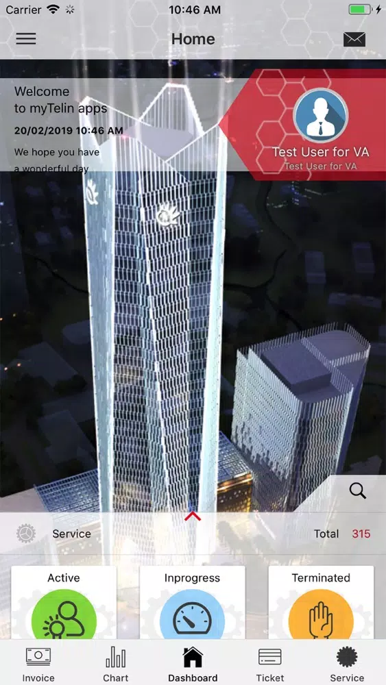 Tangkapan layar MyTelin 2.0