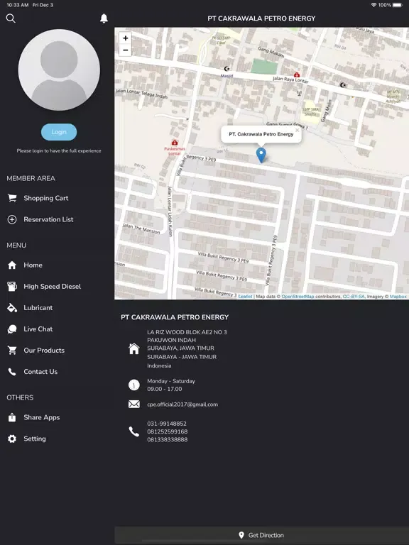 Screenshot di Cakrawala Petro Energy iPad 