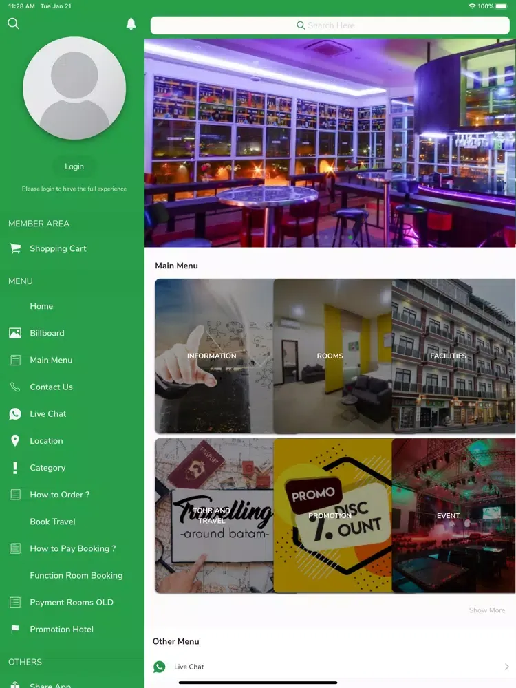 Capturas de pantalla de Green Rose Hotel iPad 