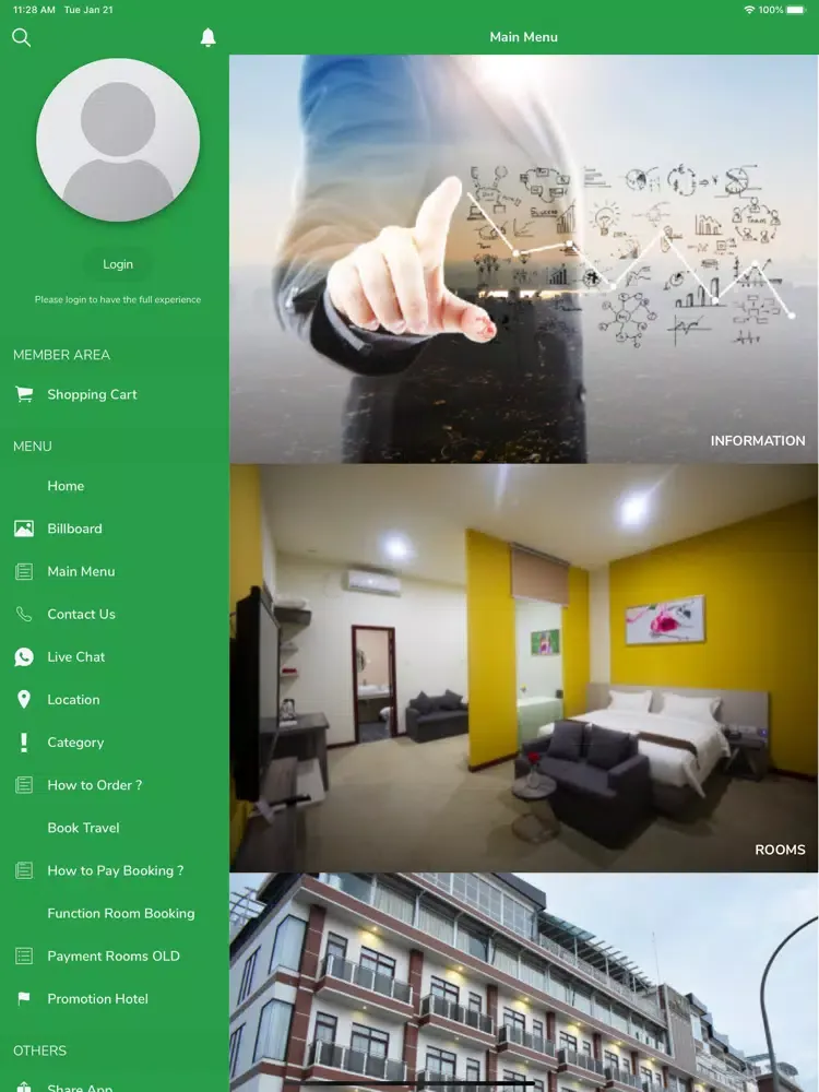 Capturas de pantalla de Green Rose Hotel iPad 
