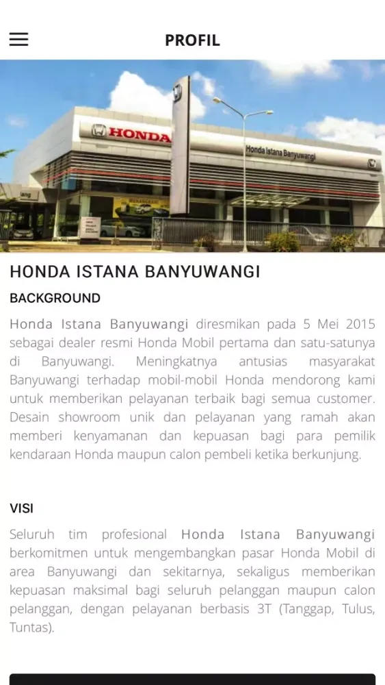 Zrzuty ekranu Honda Istana Banyuwangi