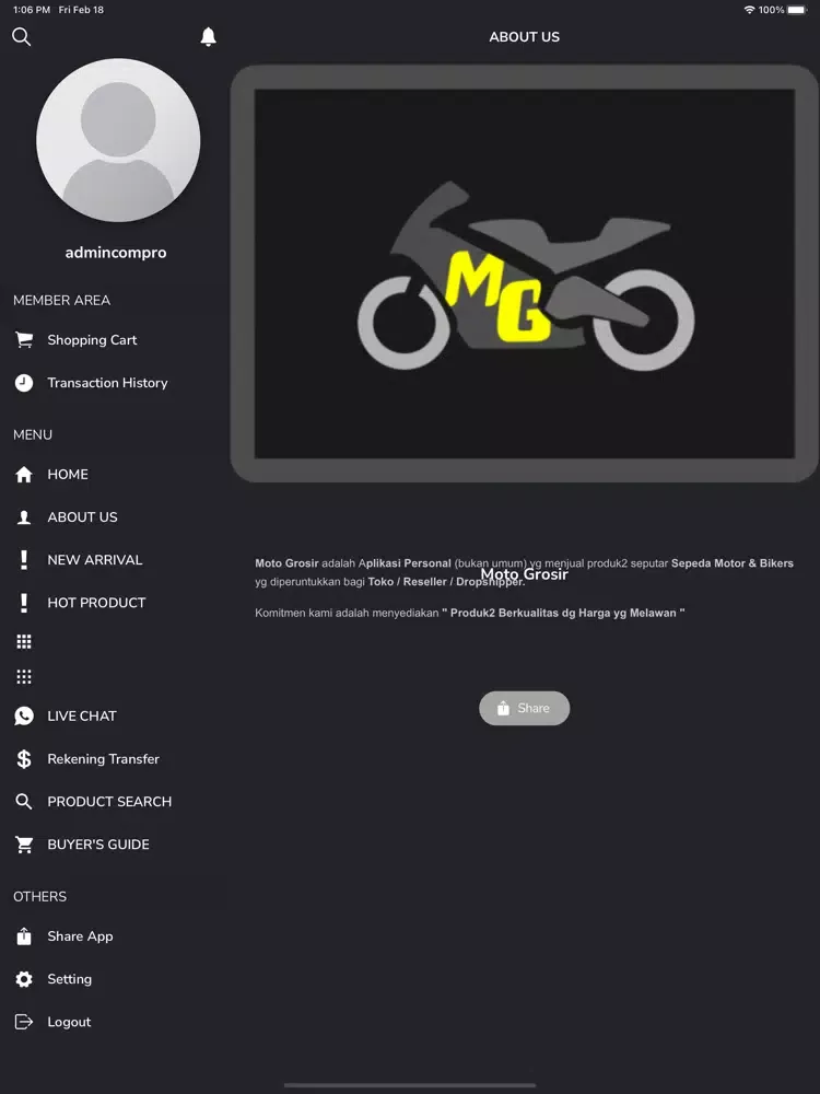 Moto Grosir iPad  스크린샷