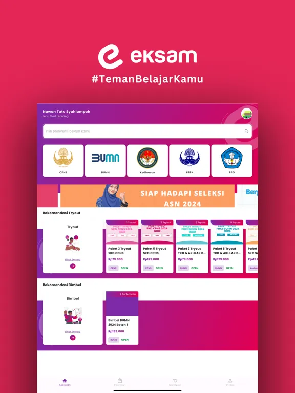 صور EKSAM - CPNS PPPK BUMN PPG iPad 