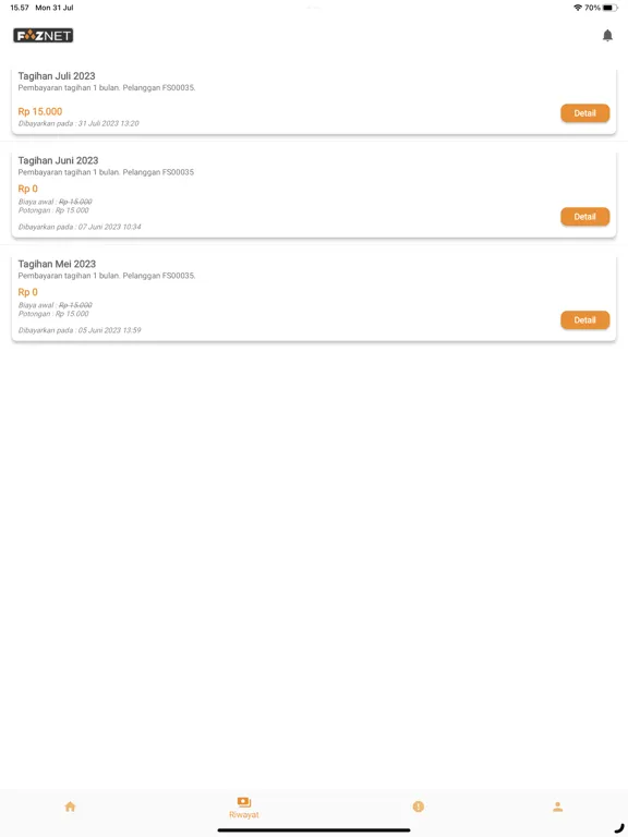 Faznet iPad  سکرین شاٹس