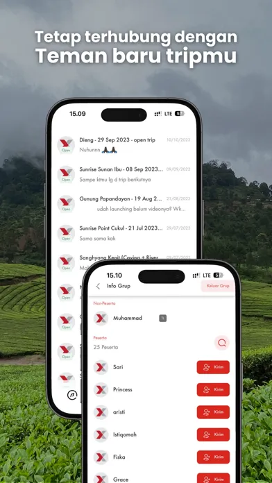 Tangkapan layar Explorer.id - Open Trip App