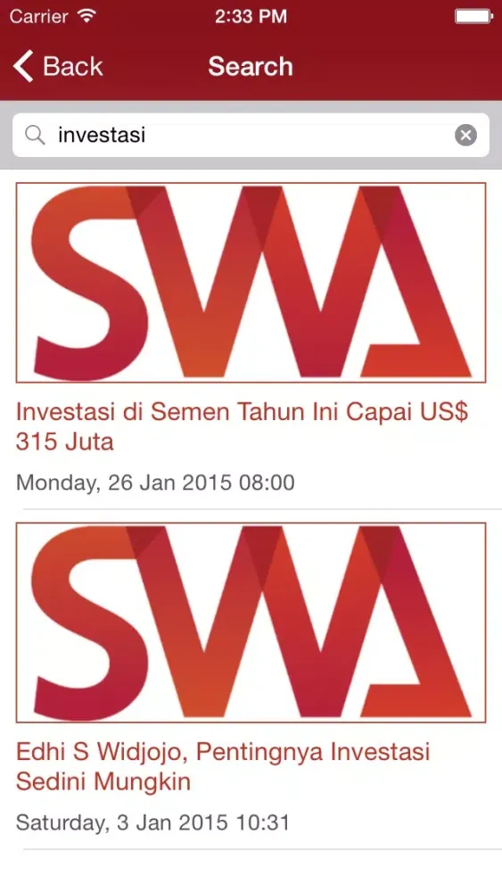SWA Online Ekran Görüntüleri