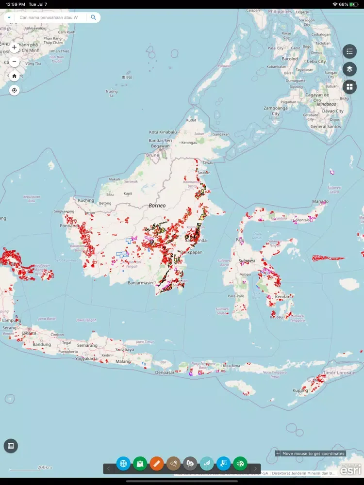 Minerba One Map Indonesia iPad  스크린샷