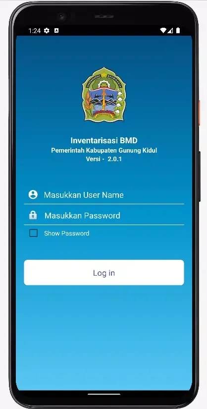 Tangkapan layar Sensus Aset Gunungkidul