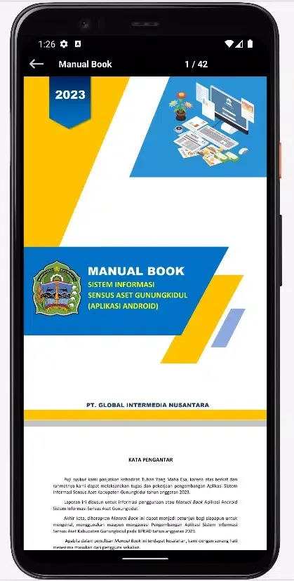 Tangkapan layar Sensus Aset Gunungkidul