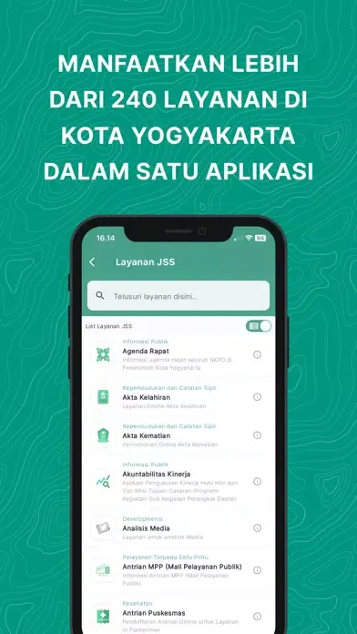 Jogja Smart Service Screenshots
