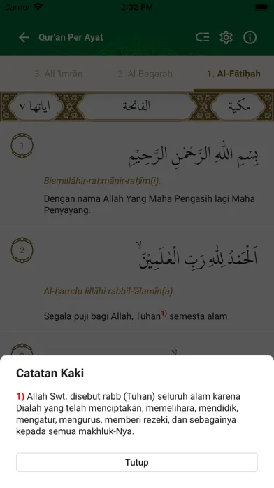 ภาพหน้าจอของ Quran Kemenag