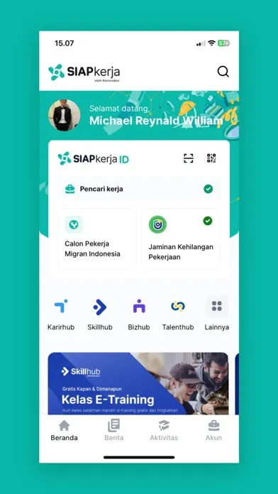 SIAPkerja Kemnaker سکرین شاٹس
