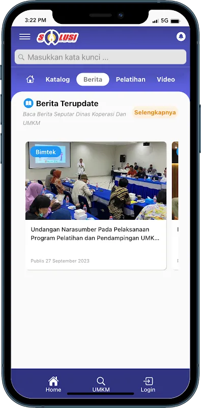 ภาพหน้าจอของ SOLUSI UMKM Kota Bogor