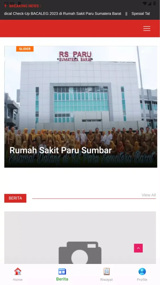 Rumah Sakit Paru Sumbar应用截图